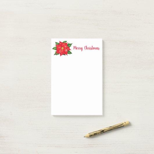 Urlaub Post-it-Notes-Poinsettia Post-it Klebezettel (Auf Schreibtisch)