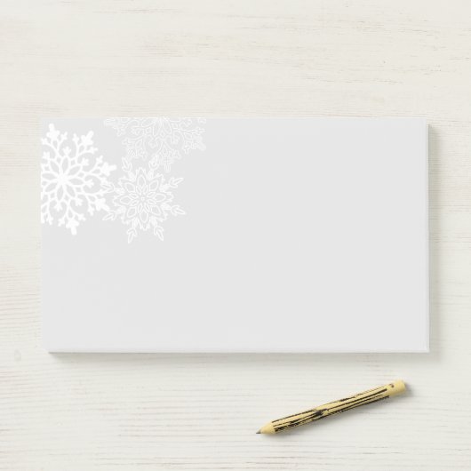 Urlaub Post-it-Notes-Schneeflocken Post-it Klebezettel (Auf Schreibtisch)