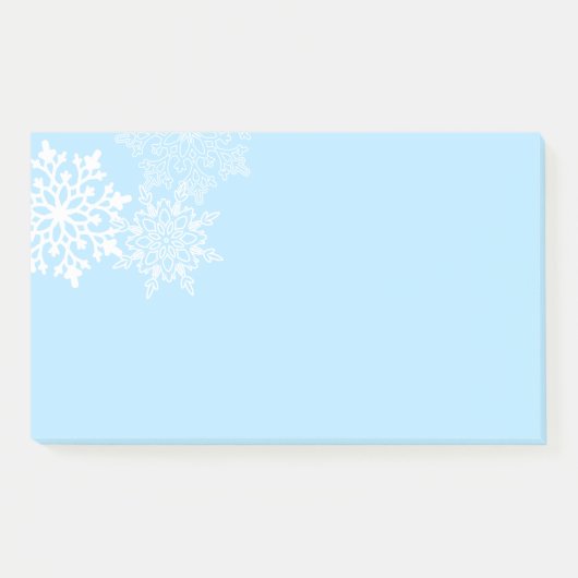 Urlaub Post-it-Notes-Schneeflocken Post-it Klebezettel (Vorderseite)