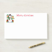 Urlaub Post-It-Notes-Snowman Post-it Notes Klebezettel (Auf Schreibtisch)