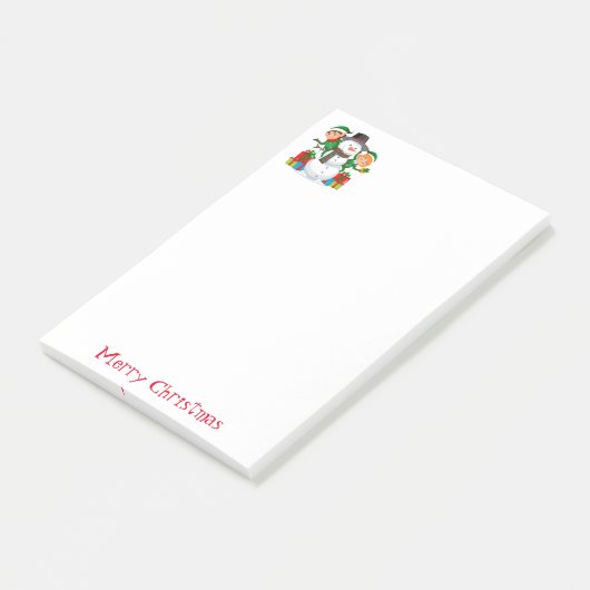 Urlaub Post-It-Notes-Snowman Post-it Notes Klebezettel (angewinkelt)