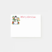Urlaub Post-It-Notes-Snowman Post-it Notes Klebezettel (Vorderseite)