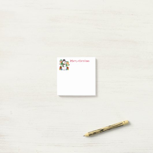 Urlaub Post-It-Notes-Snowman Post-it Notes Klebezettel (Auf Schreibtisch)