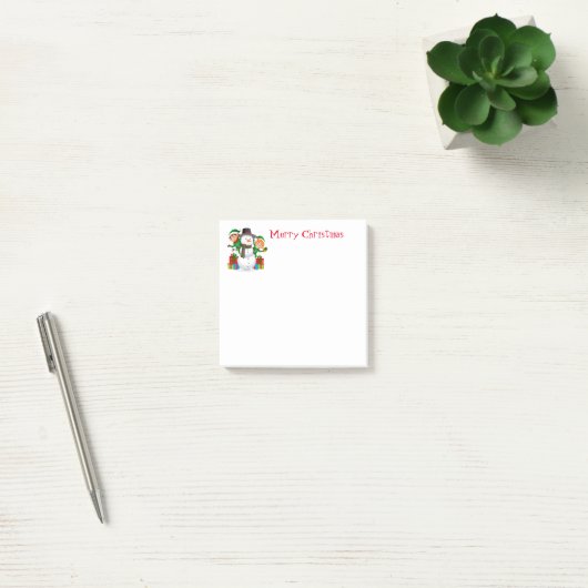 Urlaub Post-It-Notes-Snowman Post-it Notes Klebezettel (Büro)