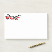 Urlaub Post-it-Notes-Winter Berries Post-it Klebezettel (Auf Schreibtisch)