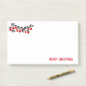 Urlaub Post-it-Notes-Winter Berries Post-it Klebezettel (Auf Schreibtisch)