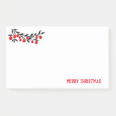 Urlaub Post-it-Notes-Winter Berries Post-it Klebezettel (Vorderseite)
