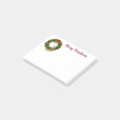 Urlaub Post-it-Notes-Wreath-Peacock Post-it Klebezettel (angewinkelt)