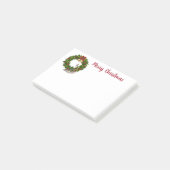 Urlaub Post-it-Notes-Wreath-Peacock Post-it Klebezettel (angewinkelt)