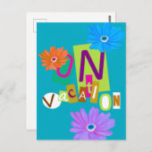 Urlaub Postkarte (Vorne/Hinten)