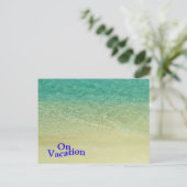 Urlaub Postkarte (Stehend Vorderseite)