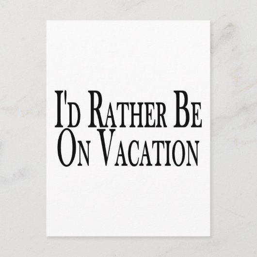 Urlaub Postkarte (Vorderseite)