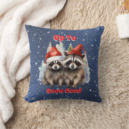 Urlaub Raccoons bis zum Schnee gut Kissen