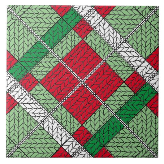 URLAUB RAUTE STRICK 6x6 Keramik Tile Fliese (Vorderseite)