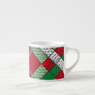 URLAUB RAUTE STRICK Espresso Cup Espressotasse