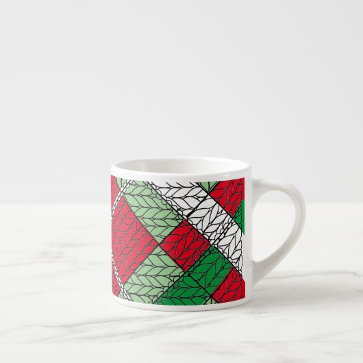 URLAUB RAUTE STRICK Espresso Cup Espressotasse (Rechts)
