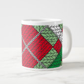 URLAUB RAUTE STRICK Große Tasse (Vorderseite Rechts)