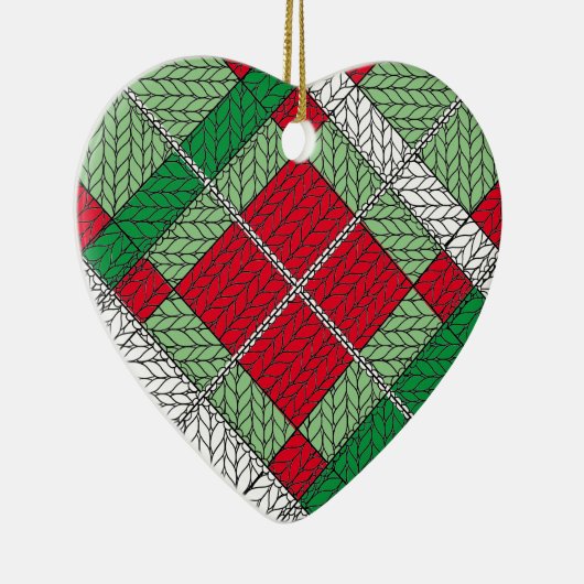 URLAUB RAUTE STRICK Keramik Ornament (Rechts)