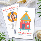 Urlaub Real Anwesen Foto QR Code Fun Beach House Visitenkarte