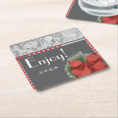 URLAUB RECHTECKIGER PAPPUNTERSETZER (angewinkelt)