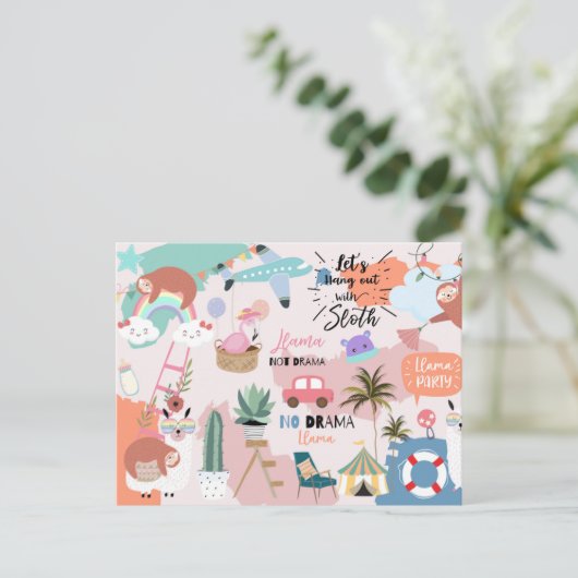 Urlaub/Reise Postkarte (Stehend Vorderseite)