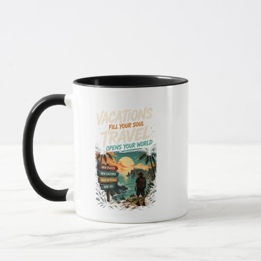 Urlaub & Reisen  Tasse (Links)
