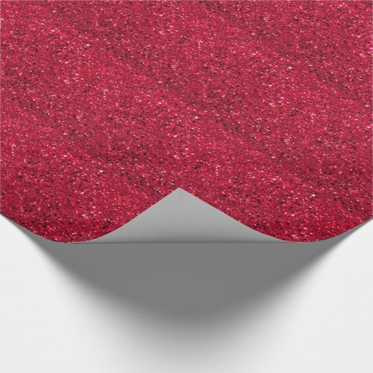 Urlaub rot, Glitzer und glänzend Geschenkpapier (Ecke)