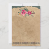 Urlaub Save the Date Hochzeit in der Lodge Einladung (Rückseite)