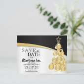 Urlaub - Save the Date - Office-Party Postkarte (Stehend Vorderseite)