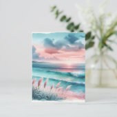 Urlaub | Schöne Meereslandschaft Behaltend in Touc Postkarte (Stehend Vorderseite)