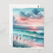 Urlaub | Schöne Meereslandschaft Behaltend in Touc Postkarte (Vorne/Hinten)