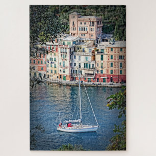 Urlaub Segeln nach Portofino Italien -20x30-1014 p Puzzle