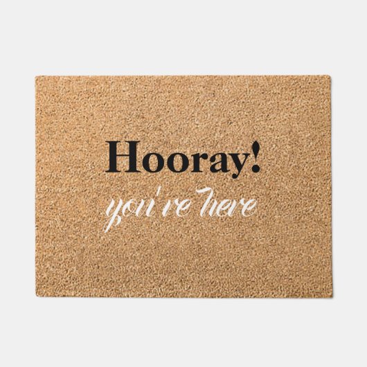 Urlaub! Sie sind hier Doormat Fußmatte (Vorderseite)