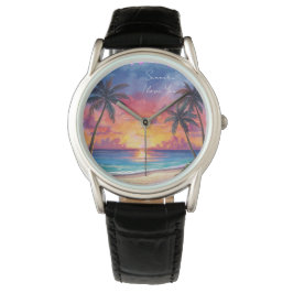 Urlaub, Sommer Ich liebe dich, Feiertag Armbanduhr