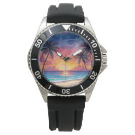 Urlaub, Sommer Ich liebe dich, Feiertag Armbanduhr