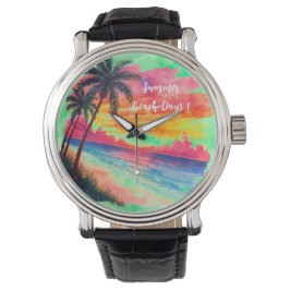 Urlaub, Sommer Strand Tage, Feiertag Armbanduhr