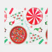 Urlaub Spaß Fleecedecke (Vorderseite (Horizontal))