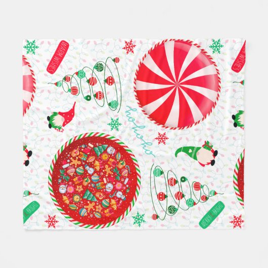 Urlaub Spaß Fleecedecke (Vorderseite (Horizontal))