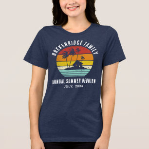 Urlaub Strandhaus Familientreffen passend Tri-Blend Shirt