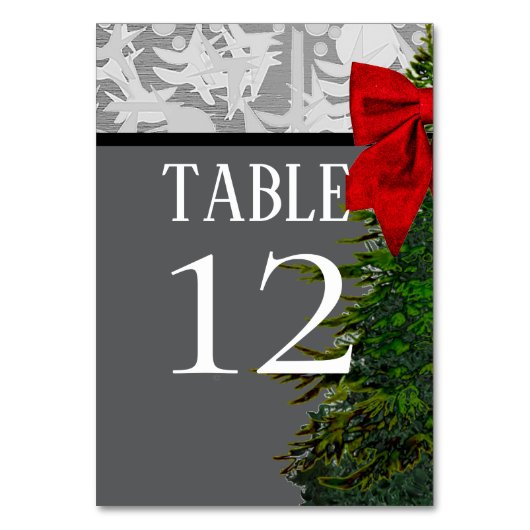 URLAUB TISCHNUMMER (Vorderseite)