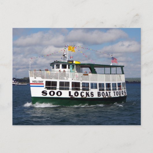 Urlaub(Tour Boot) Postkarte (Vorderseite)