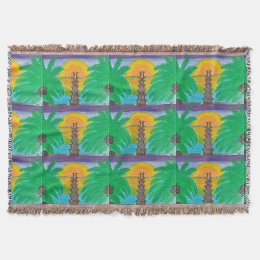 Urlaub tropische Tree-a-way Decke (Vorderseite)