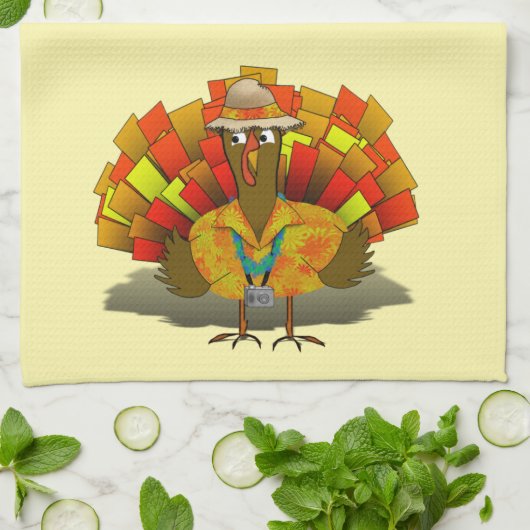 Urlaub Türkei Erntedank Geschirrtuch (Gefaltet)