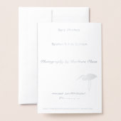 Urlaub und einfache Vergnügungen Folienkarte (Rückseite mit Umschlag)