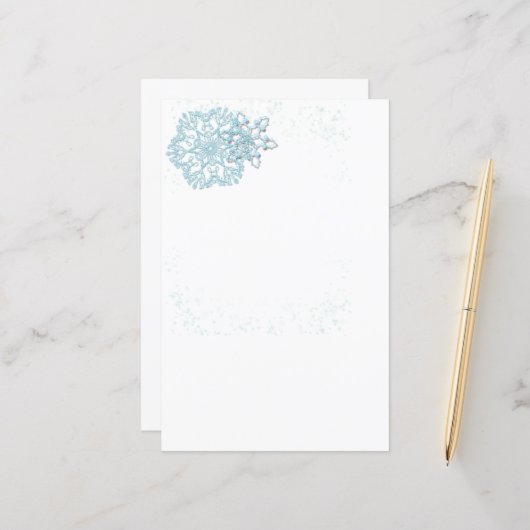 Urlaub und Winter Schneeflocken (Vorderseite/Rückseite Beispiel)