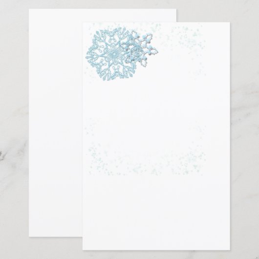 Urlaub und Winter Schneeflocken (Vorne/Hinten)