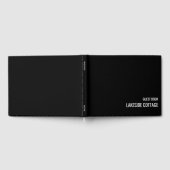 Urlaub Vermietung Minimalistische Schwarz Moderne  Gästebuch (Voll)