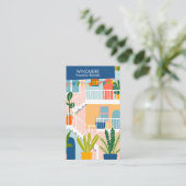 Urlaub Vermietung Real Anwesen Agent Realtor QR Co Visitenkarte (Stehend Vorderseite)