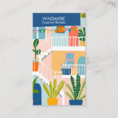 Urlaub Vermietung Real Anwesen Agent Realtor QR Co Visitenkarte (Vorderseite)