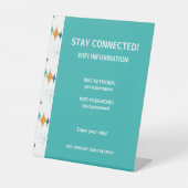 Urlaub Vermietung WiFi Information Retro Sternexpl Sockelschild (Vorderseite)